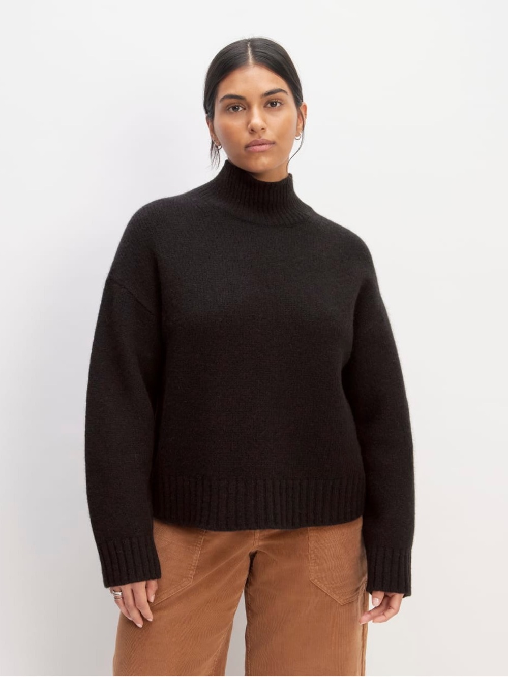 Everlane THE CLOUD OVERSIZED
TURTLENECK in Black (Size:S)